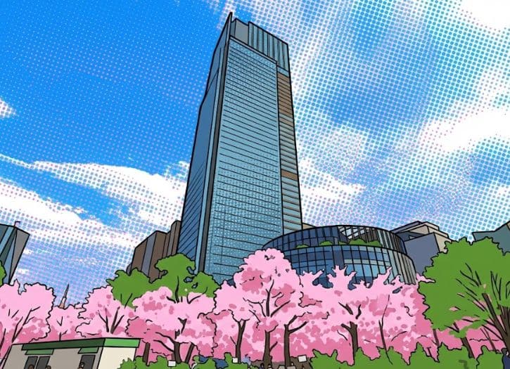 Tokyo Midtown garden view