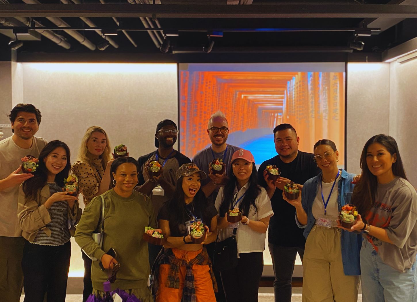 Team building character bento workshop for corporate groups in Tokyo