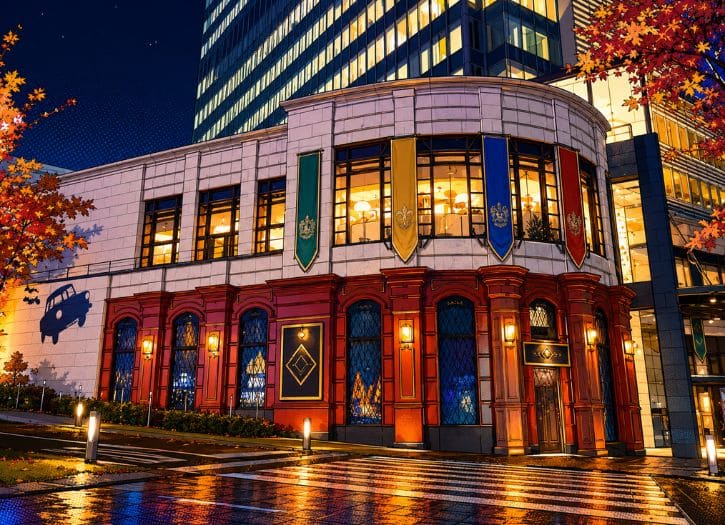 Harry Potter Cafe & Wizarding Plaza exterior in Akasaka